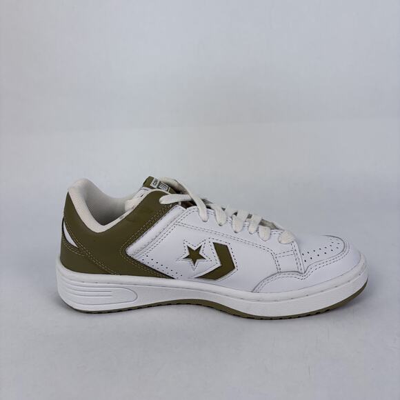 Converse Men\'s Weapon Low Sneakers in White Mossy Sloth 6.5 main image 7